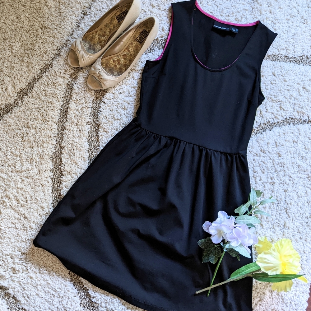 Cynthia Rowley A-line Little Black Dress with Pockets - Small